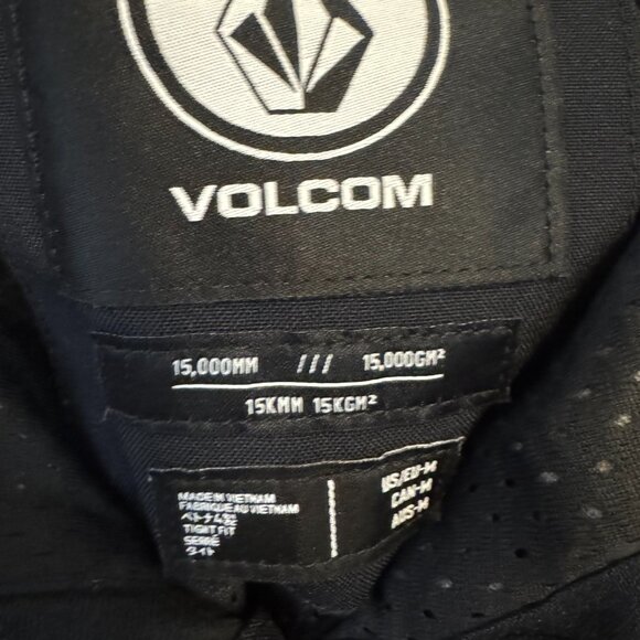 Volcom 5-Pocket Slim Snowboard/Ski Pants MED (32-34) Black - Picture 3 of 9